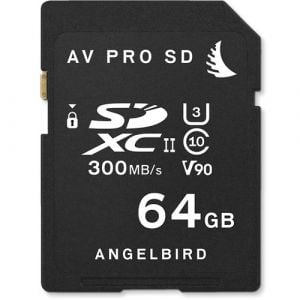 Angelbird 64GB AV Pro UHS-II SDXC Memory Card (AVP064SD)