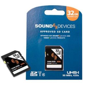 Sound Devices SAM-32SD 32GB SDHC Card for MixPre Series Audio Recorders