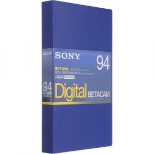 Sony BCT-D94L 94 Minute Digital Betacam Video Cassette in Album Case (Large)