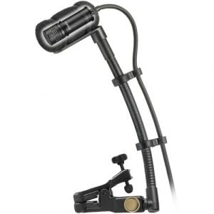 Audio-Technica ATM350U Cardioid Condenser Instrument Microphone with Universal Clip-On Mounting System (5" Gooseneck)