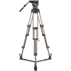 Libec LX10 Two-Stage Aluminum Tripod System and H65B Head and Ground-Level Spreader