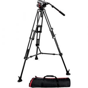 Manfrotto 504HD Head with 546B 2-Stage Aluminum Tripod System