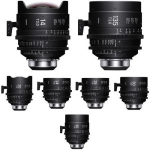 Sigma T1.5/T2 Cine FF High-Speed Art Prime 7-Lens Set (PL)