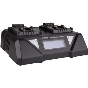 SWIT 2-Channel V-Mount Fast Battery Charger with LCD (6A)