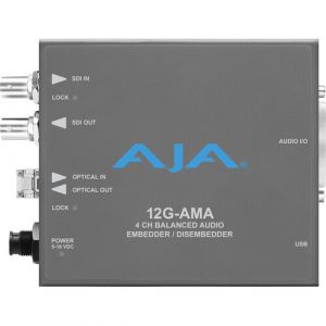 AJA 12G-SDIInput and Output up to 4K/UltraHD with LCFiber Receiver