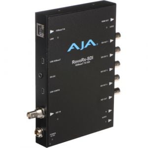 AJA UltraHD/HD HDBaseT Receiver with 6G/3G-SDI & HDMI Outputs for RovoCam Camera