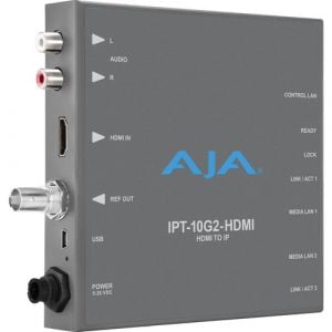 AJA IPT-10G2-HDMI HDMI to SMPTE ST 2110 Video & Audio Converter