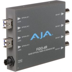 AJA FiDO Quad-Channel LC Fiber to 3G-SDI Mini Converter