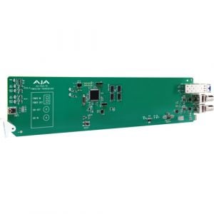 AJA 1-Channel 3G-SDI/LC Single Mode LC Fiber Transceiver With Dashboard Support