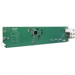 AJA 1-Channel 3G-SDI To Multi-Mode LC Fiber Transmitter With Dashboard Support