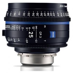 Zeiss CP.3 25mm T2.1 Compact Prime Lens (PL Mount, Meters)