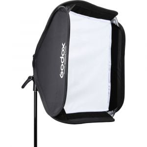 Godox S2 Bowens Mount Bracket with Softbox & Carrying Bag Kit (60 x 60 CM)