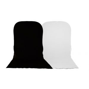 Lastolite Collapsible Reversible Background with Train - 6X7'(1.8 x 2.15 M) - Black/White