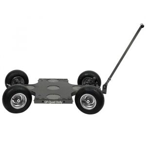 GFM Quad Dolly with combined steering, quick change pneumatic wheels and steering rod