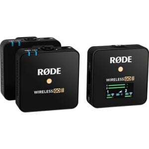 Rode Wireless GO II 2-Person Compact Digital Wireless Microphone System/Recorder (2.4 GHz, Black)