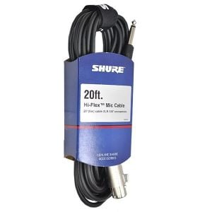 Shure C20AHZ 20' Microphone Cable with 1/4" Phone Plug