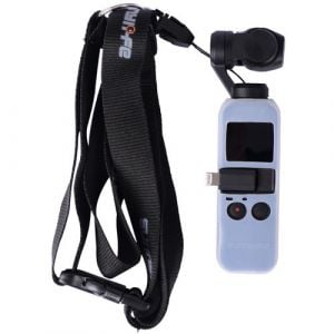 DigitalFoto Solution Limited Silicone Case With Lanyard Neck Strap For DJI Osmo Pocket (White)