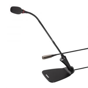 Shure CVG12D 12” (30.5 cm) Gooseneck Microphone with Integrated Desktop Base and inline preamp