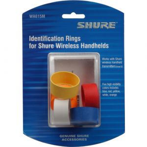Shure Multi-Colored Handheld Transmitter ID Rings for Shure T and UT Series Handhelds