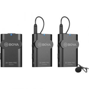 BOYA BY-WM4 PRO-K2 Two-Person Digital Camera-Mount Wireless Omni Lavalier Microphone System (2.4 GHz)