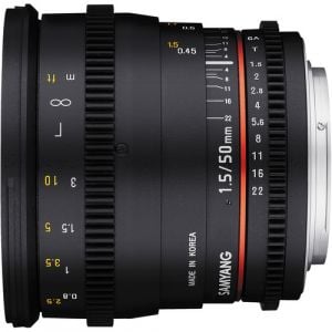 SAMYANG 50mm T1.5 AS UMC Cine Lens For Canon EF Mount