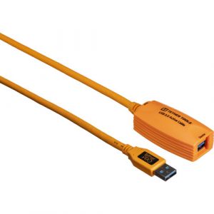 Tether Tools TetherPro USB 3.0 Active Extension Cable (Hi-Visibility Orange, 16')