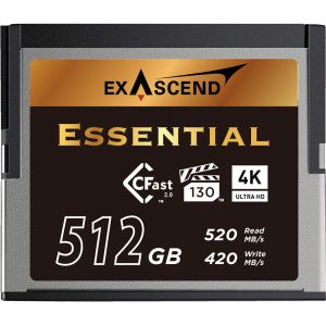 Exascend 512GB CFX Series CFast 2.0 Memory Card