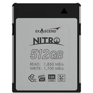 Exascend 512GB Nitro CFexpress Type B Memory Card