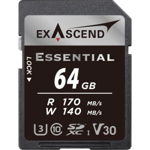 Exascend 64GB Essential UHS-I SDXC Memory Card