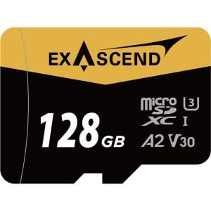Exascend 128GB UHS-I V30 MicroSD Card