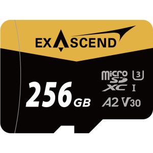 Exascend 256GB UHS-I V30 MicroSD Card