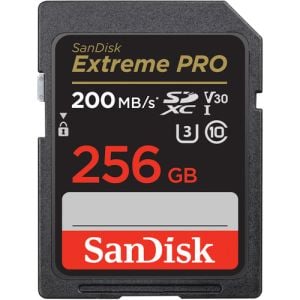 Sandisk Extreme Pro SDXC UHS-I SD 256GB 200 MB/s