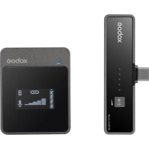 Godox 2.4GHz Wireless single Microphone System for Type C phones