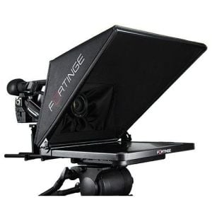 Fortinge 19" Studio Teleprompter set with HDMI, VGA & COMPOSITE BNC INPUTS. 250cd/m2 Trapezoidal 70/30 Glass, Software, Hand Controller and Hardcase included