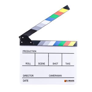 E-Image ECB-04 Acrylic Professional Photography Magnetic Clapper Board