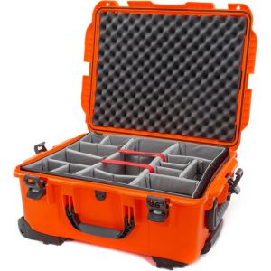Nanuk 955 Wheeled Hard Case with Dividers (Orange, 62.5L)