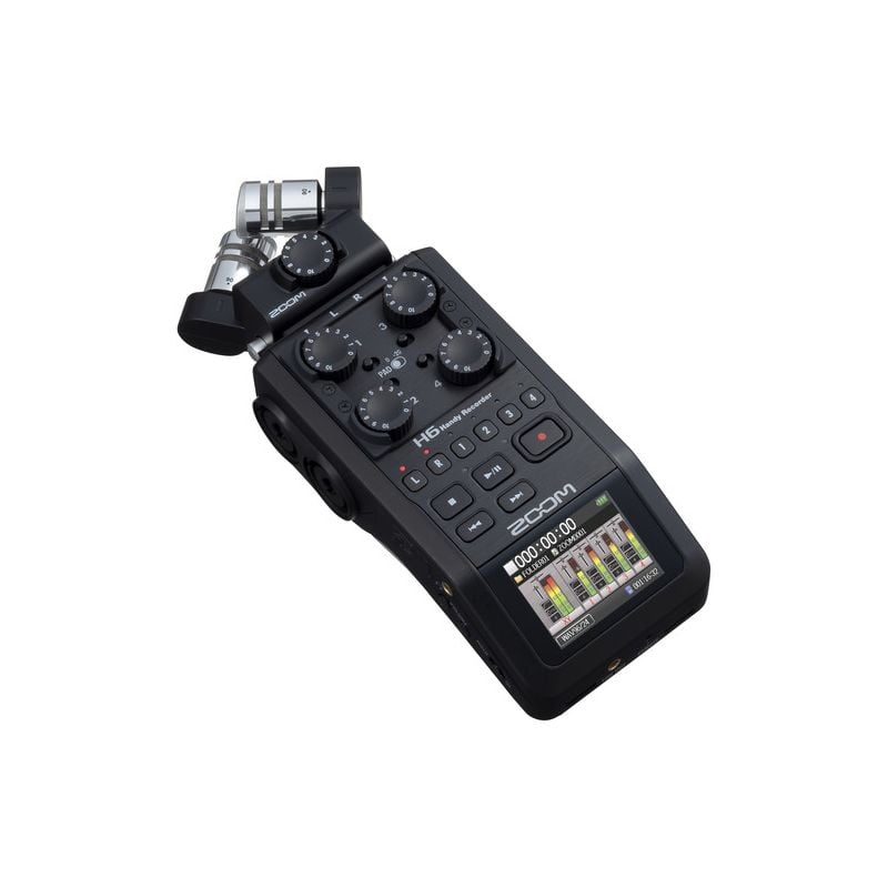 Zoom H6 6 Track Portable Digital Recorder (Black) : : Musical  Instruments