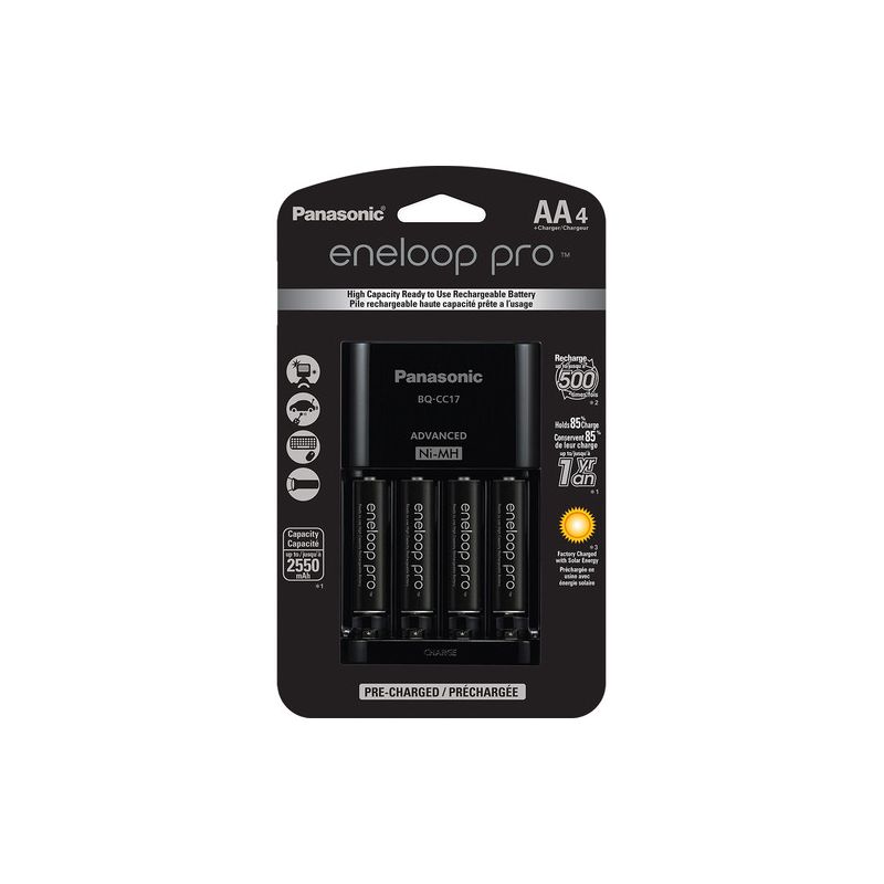 Panasonic Eneloop 4 Pack AA NiMH Rechargeable Batteries