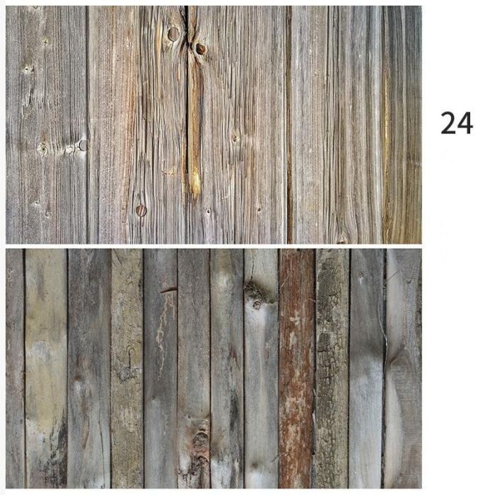PhotoTech Double Sided Backdrop 57x87 CM (Rustic Cedar)