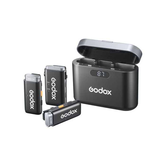 Godox WEC 2-Person Wireless Microphone System for Cameras and Mobile Devices (2.4 GHz)