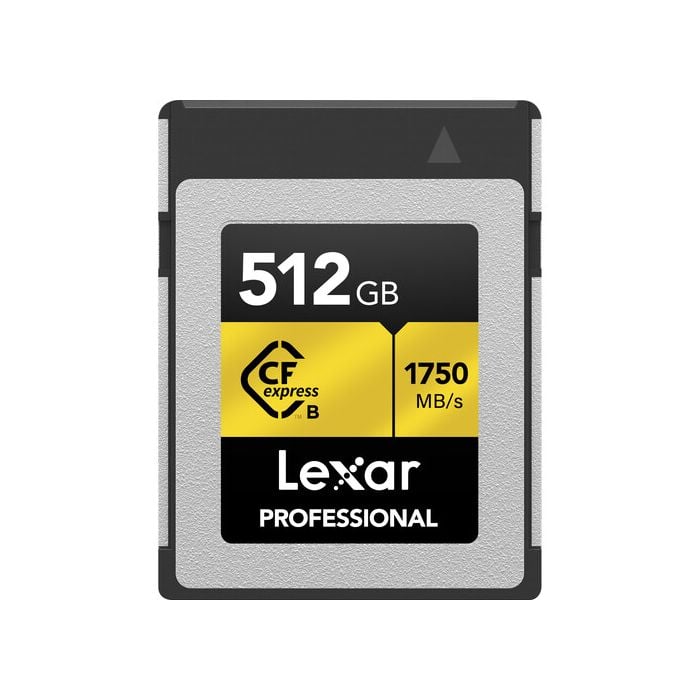 LEXAR PROFESSIONAL 512GB CFEXPRESS TYPEB CARD, UP TO  1750MB/S READ  1500MB/S WRIT
