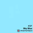 PhotoTech Sky Blue 180gsm Seamless Background Paper (2.7x10) m