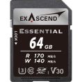 Exascend 64GB Essential UHS-I SDXC Memory Card