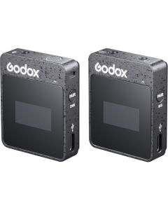 Godox MoveLink II M1 Compact Wireless Microphone System for Cameras & Smartphones with 3.5mm (2.4 GHz, Black)