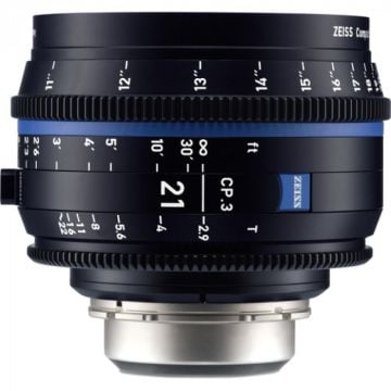 Zeiss CP.3 21mm T2.9 Compact Prime Lens (Canon EF Mount, Meters)