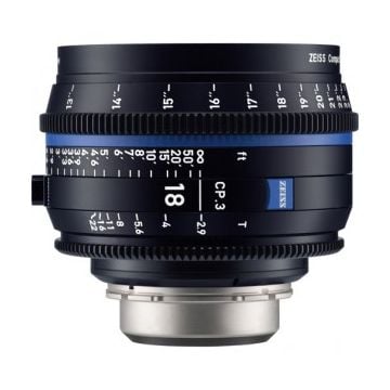 Zeiss CP.3 18mm T2.9 Compact Prime Lens (Canon EF Mount, Meters)