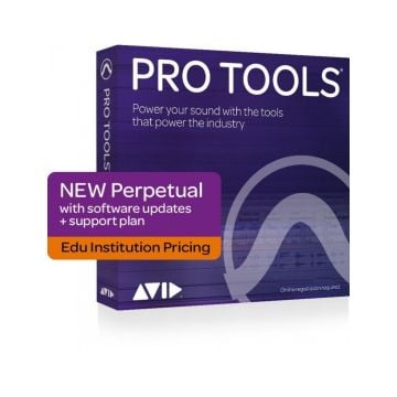 Pro Tools Perpetual License NEW With 1-Year Software Updates + Support Plan - Edu Institution Pricing