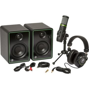Mackie Creator Bundle 3" Multimedia Monitors, USB Microphone, and Headphones