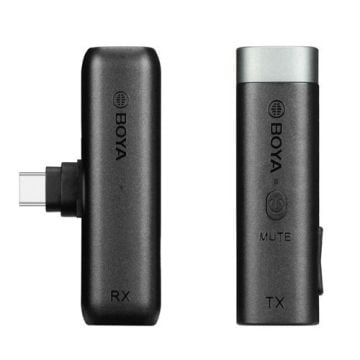 BOYA BY-WM3U Digital True-Wireless Microphone System for Android Devices, Cameras, Smartphones (2.4 GHz)