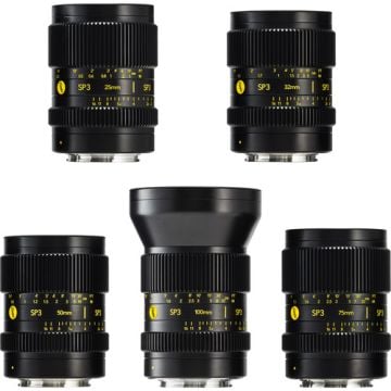 Cooke SP3 Full-Frame 5-Lens Prime Set (25/32/50/75/100mm, Sony E)